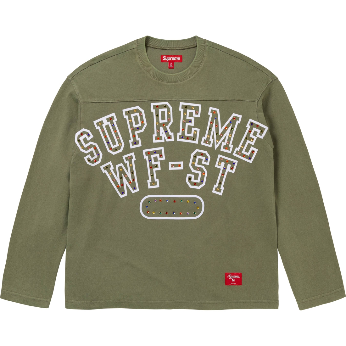 Supreme Athletic Studded L S Top (FW24) - Olive - $118