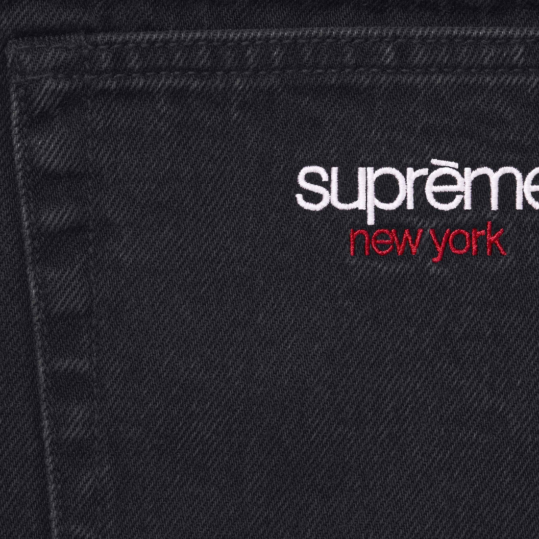 Supreme Baggy Jean (FW24) - Black - $168