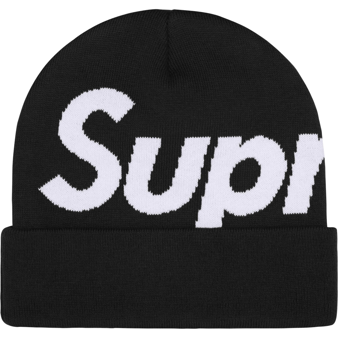 Supreme Big Logo Beanie (FW24) - Black - $44