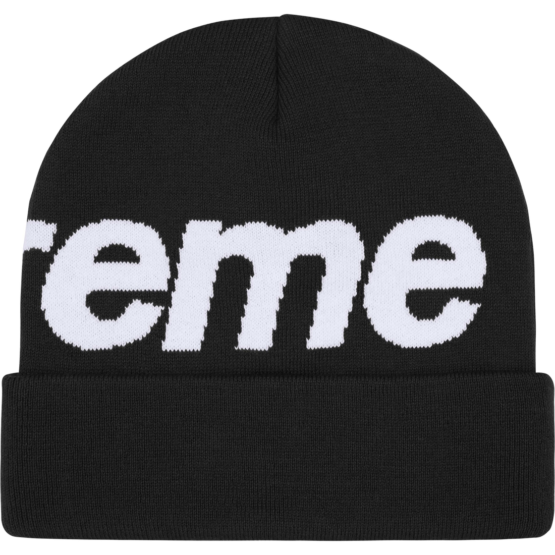 Supreme Big Logo Beanie (FW24) - Black - $44