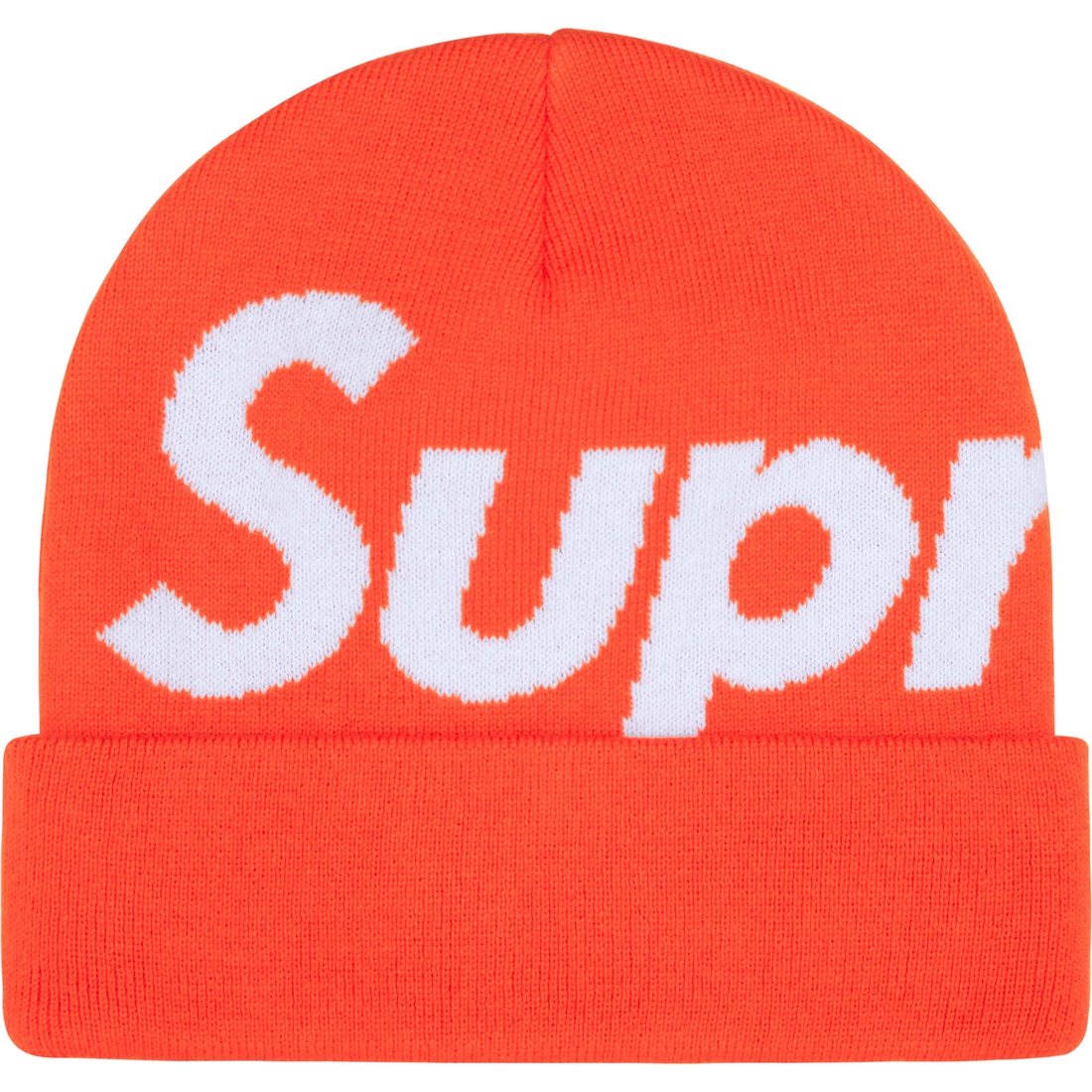 Supreme Big Logo Beanie (FW24) - Orange - $44