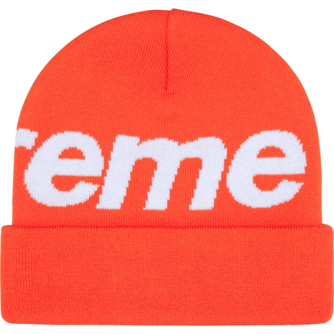 Supreme Big Logo Beanie (FW24) - Orange - $44