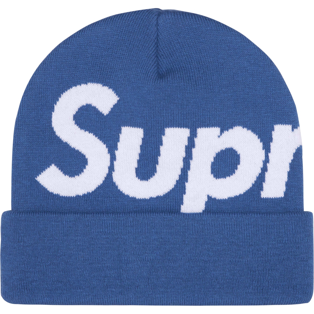 Supreme Big Logo Beanie (FW24) - Slate - $44