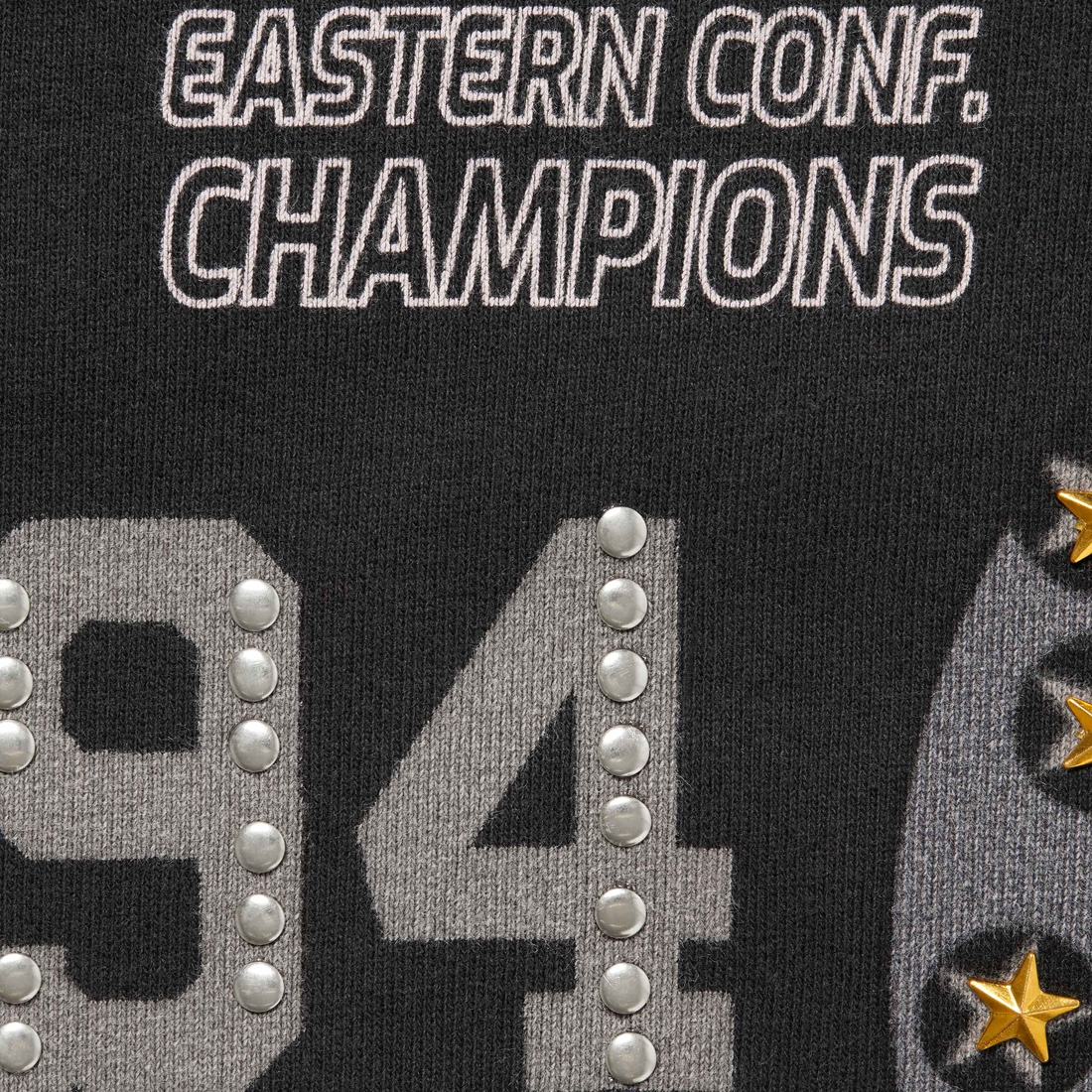 Supreme Champions Studded Hooded Sweatshirt (FW24) - Black - $188