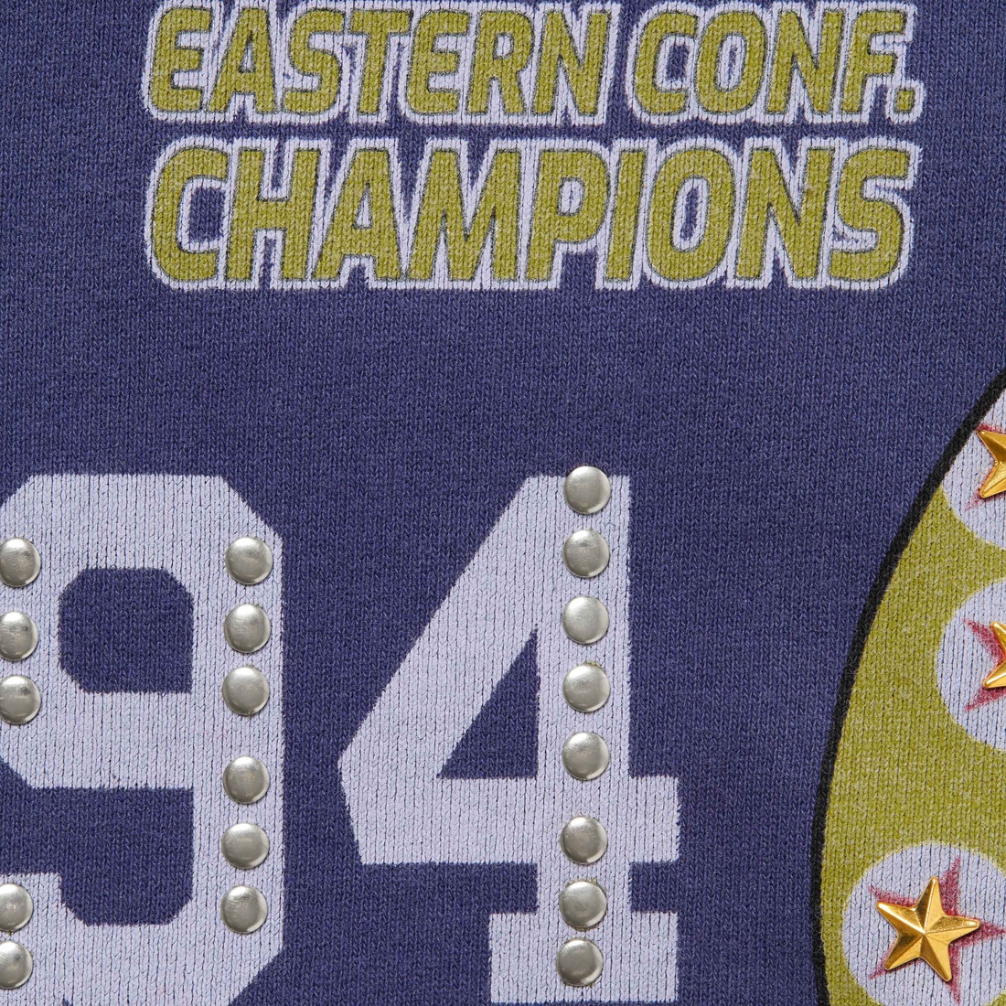 Supreme Champions Studded Hooded Sweatshirt (FW24) - Dark Royal - $188