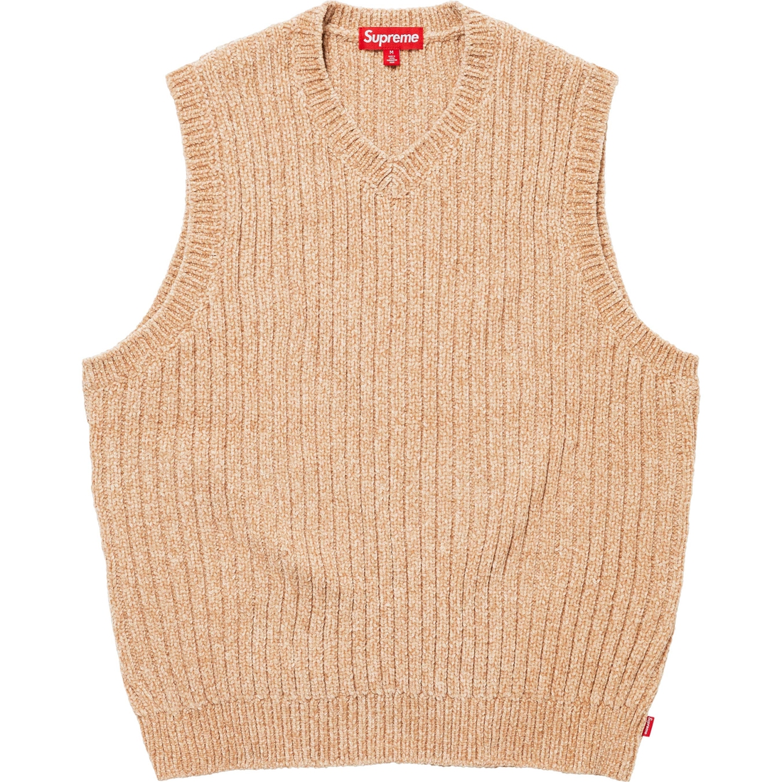 Supreme Chenille Sweater Vest (FW24) - Beige - $138