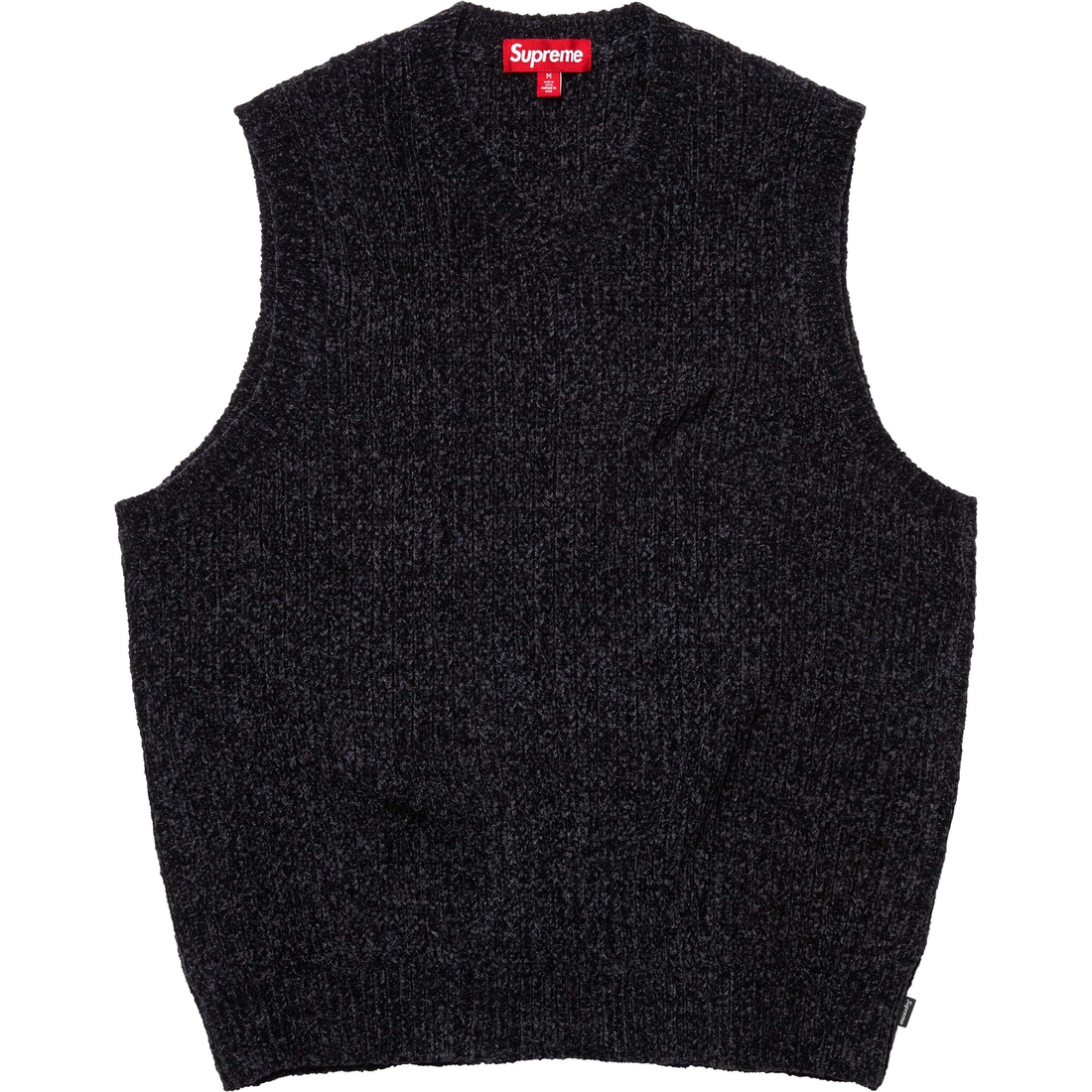 Supreme Chenille Sweater Vest (FW24) - Black - $138