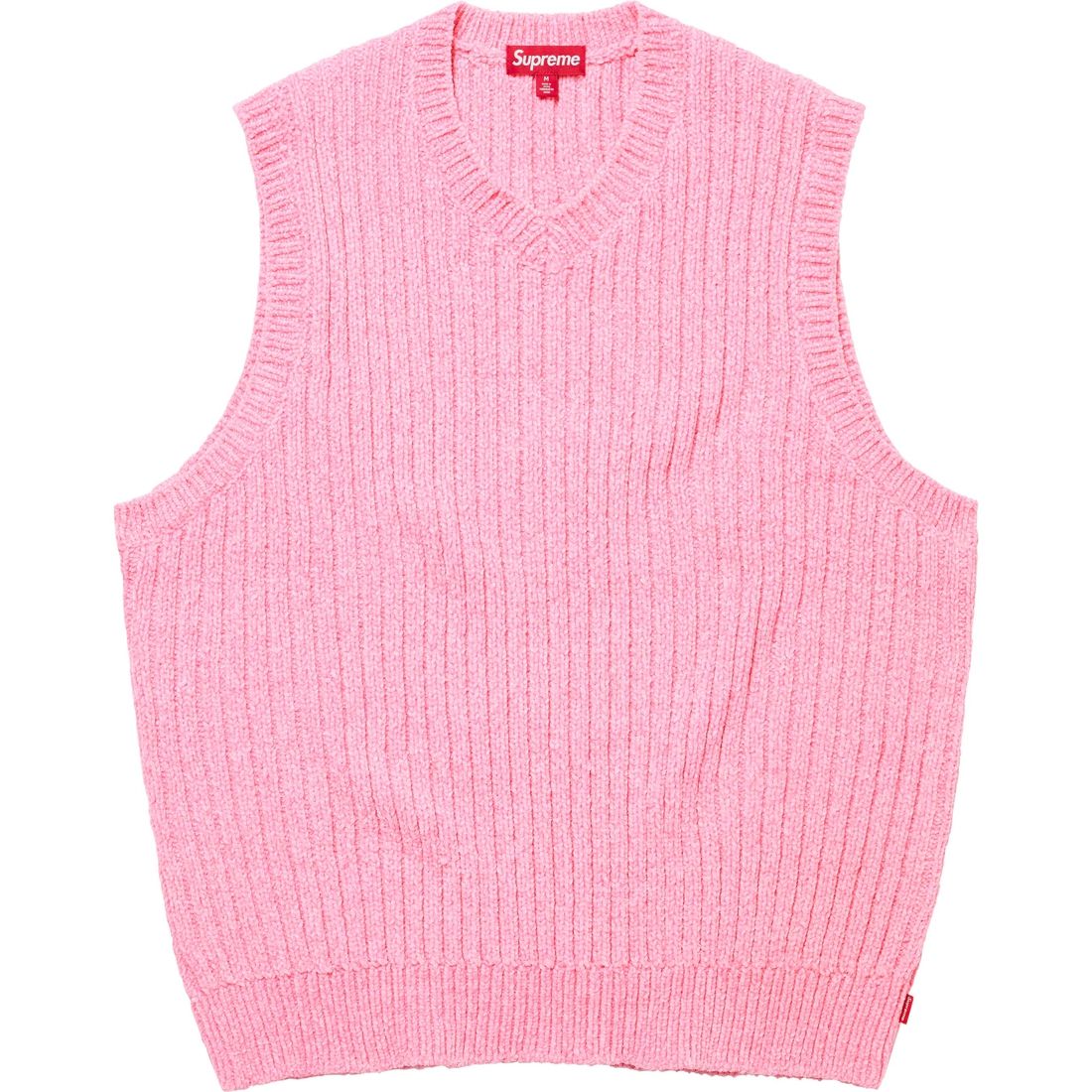 Supreme Chenille Sweater Vest (FW24) - Pink - $138