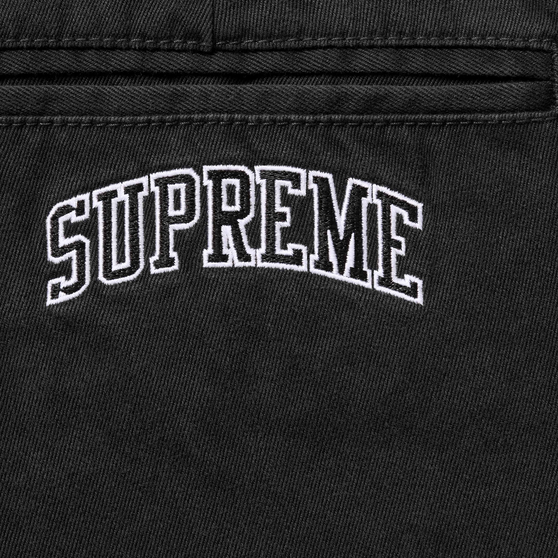Supreme Chino Pant (FW24) - Black - $158