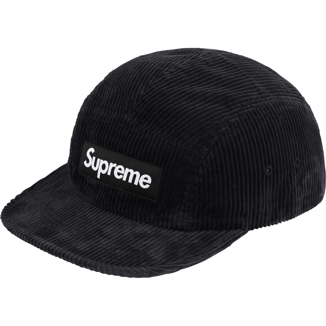 Supreme Corduroy Camp Cap (FW24) - Black - $58