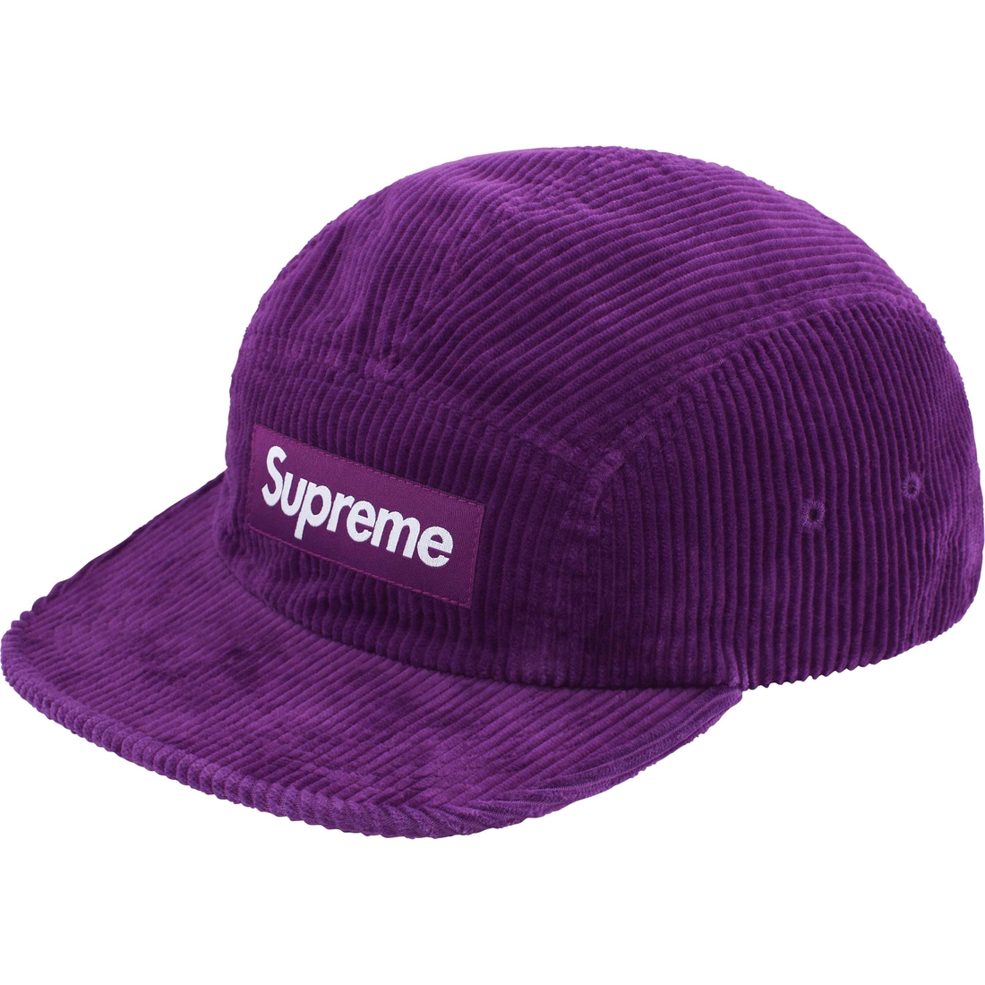 Supreme Corduroy Camp Cap (FW24) - Purple - $58
