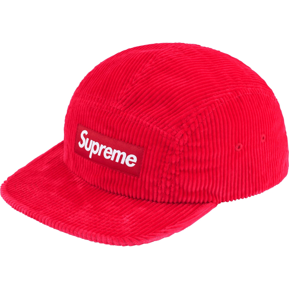 Supreme Corduroy Camp Cap (FW24) - Red - $58