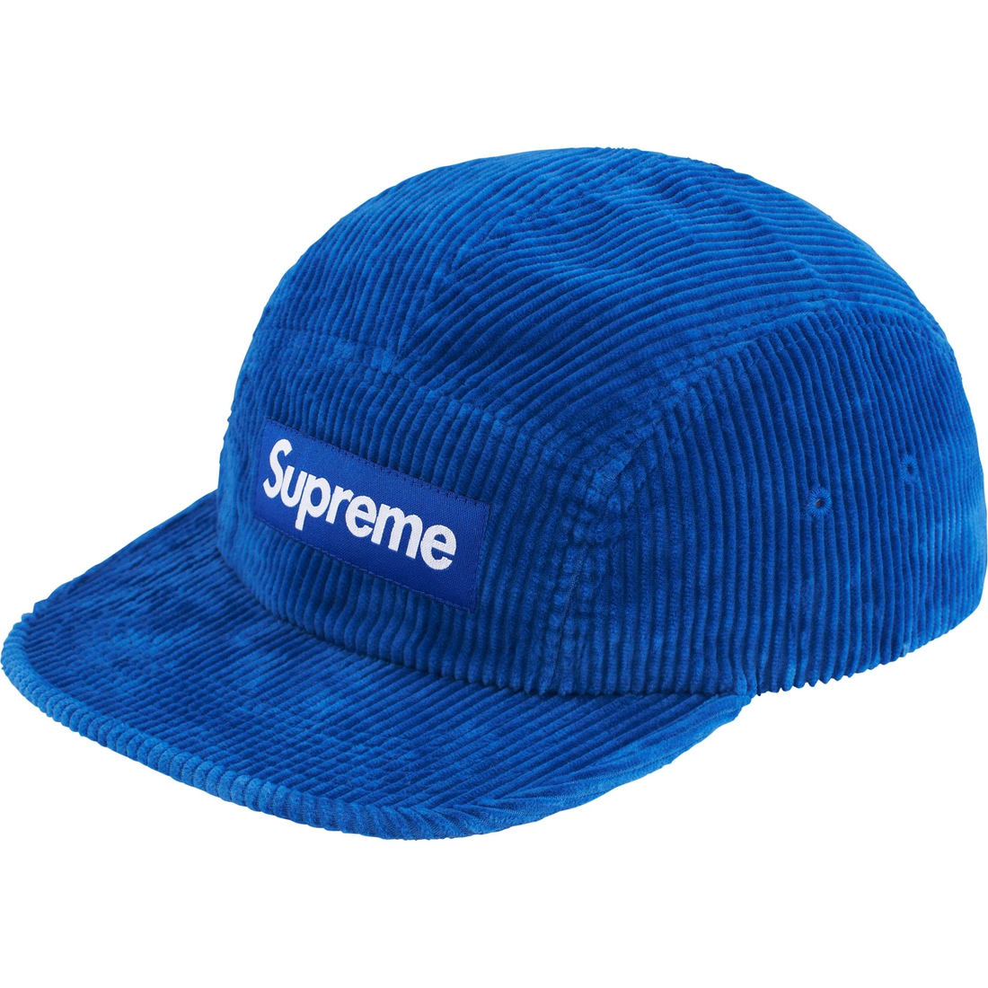 Supreme Corduroy Camp Cap (FW24) - Royal - $58