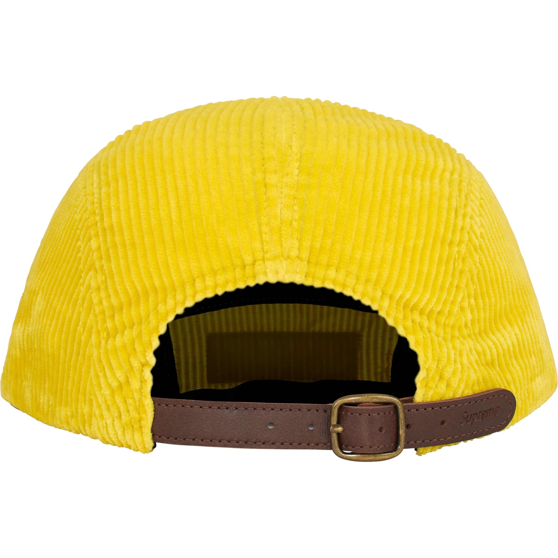 Supreme Corduroy Camp Cap (FW24) - Yellow - $58