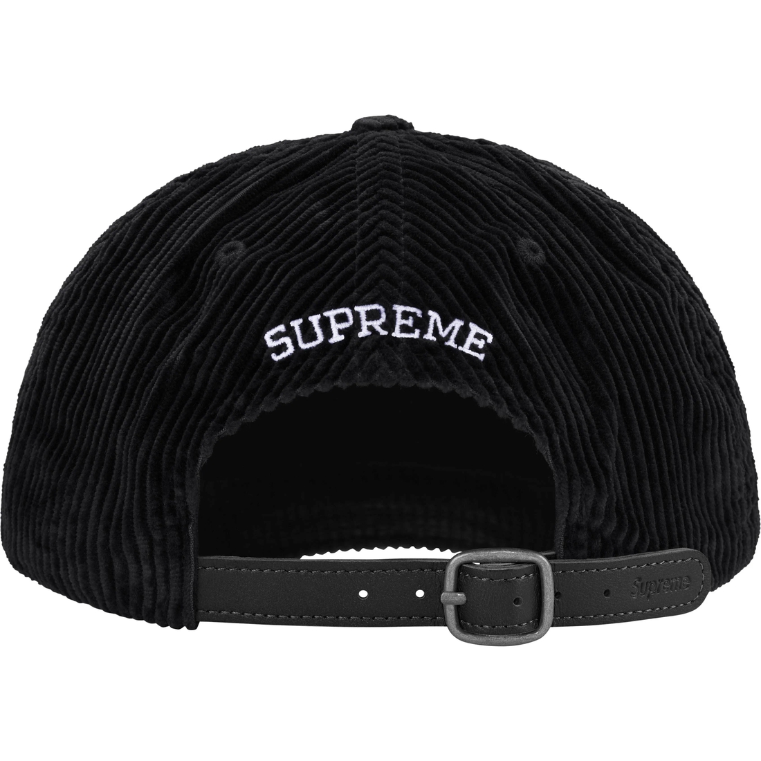 Supreme Corduroy S Logo 6-Panel (FW24) - Black - $58