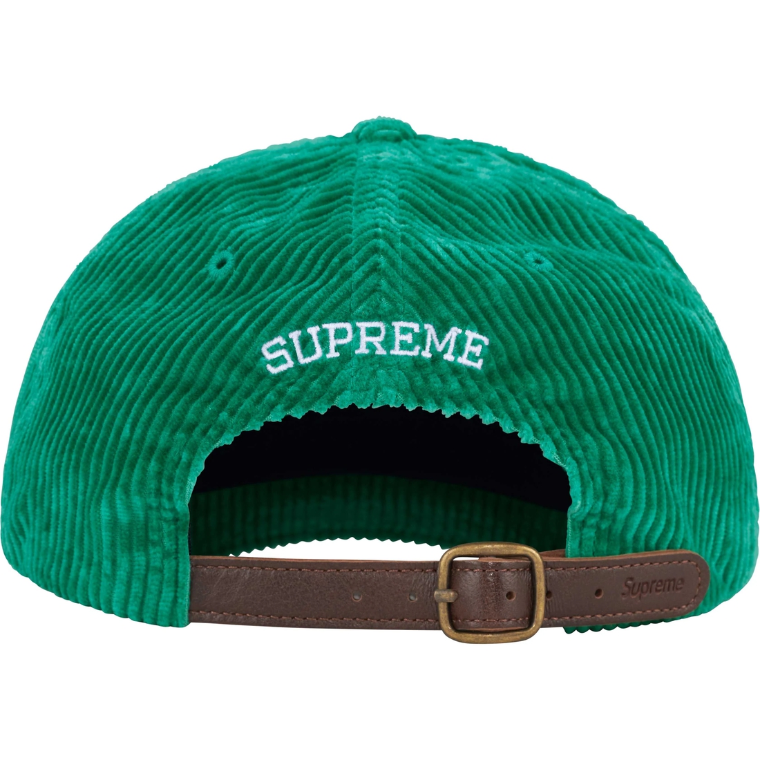 Supreme Corduroy S Logo 6-Panel (FW24) - Green - $58
