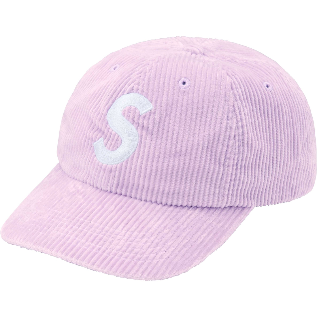Supreme Corduroy S Logo 6-Panel (FW24) - Light Purple - $58
