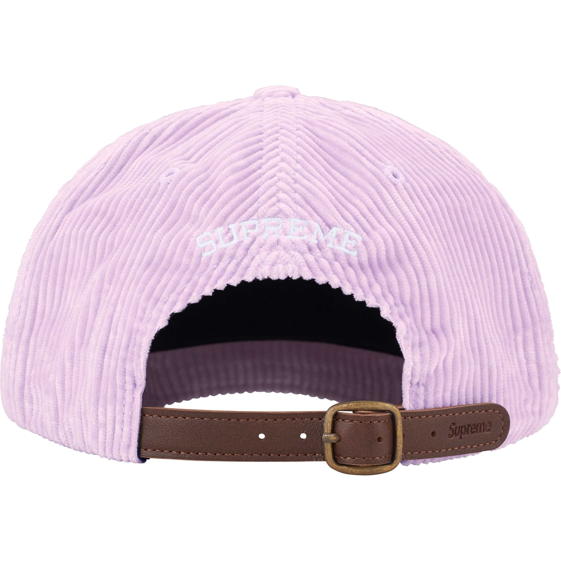 Supreme Corduroy S Logo 6-Panel (FW24) - Light Purple - $58