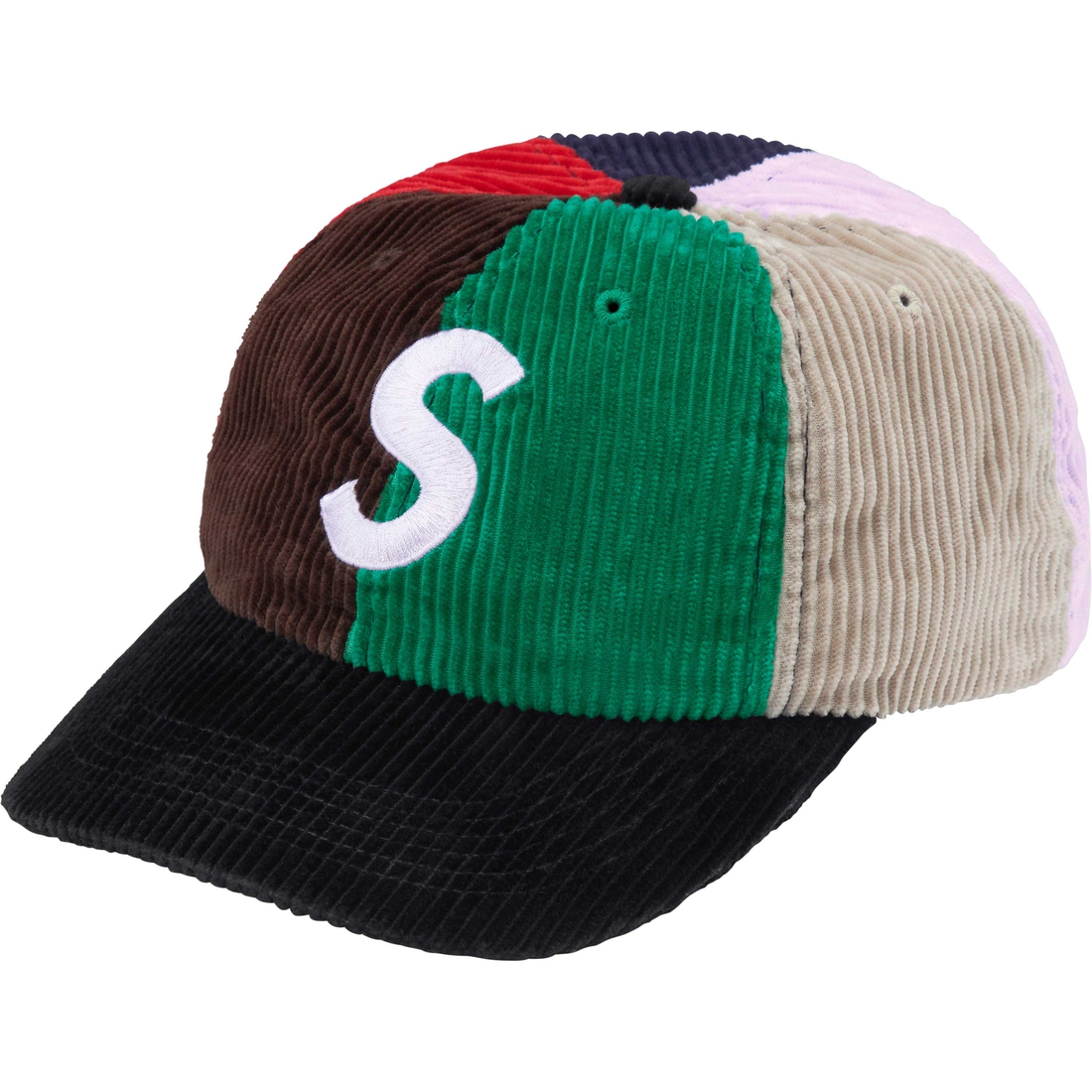 Supreme Corduroy S Logo 6-Panel (FW24) - Multicolor - $58