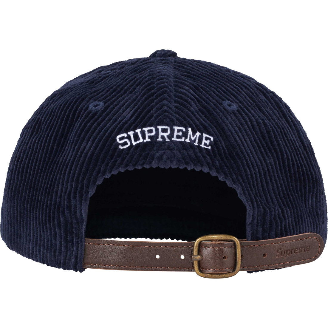 Supreme Corduroy S Logo 6-Panel (FW24) - Navy - $58
