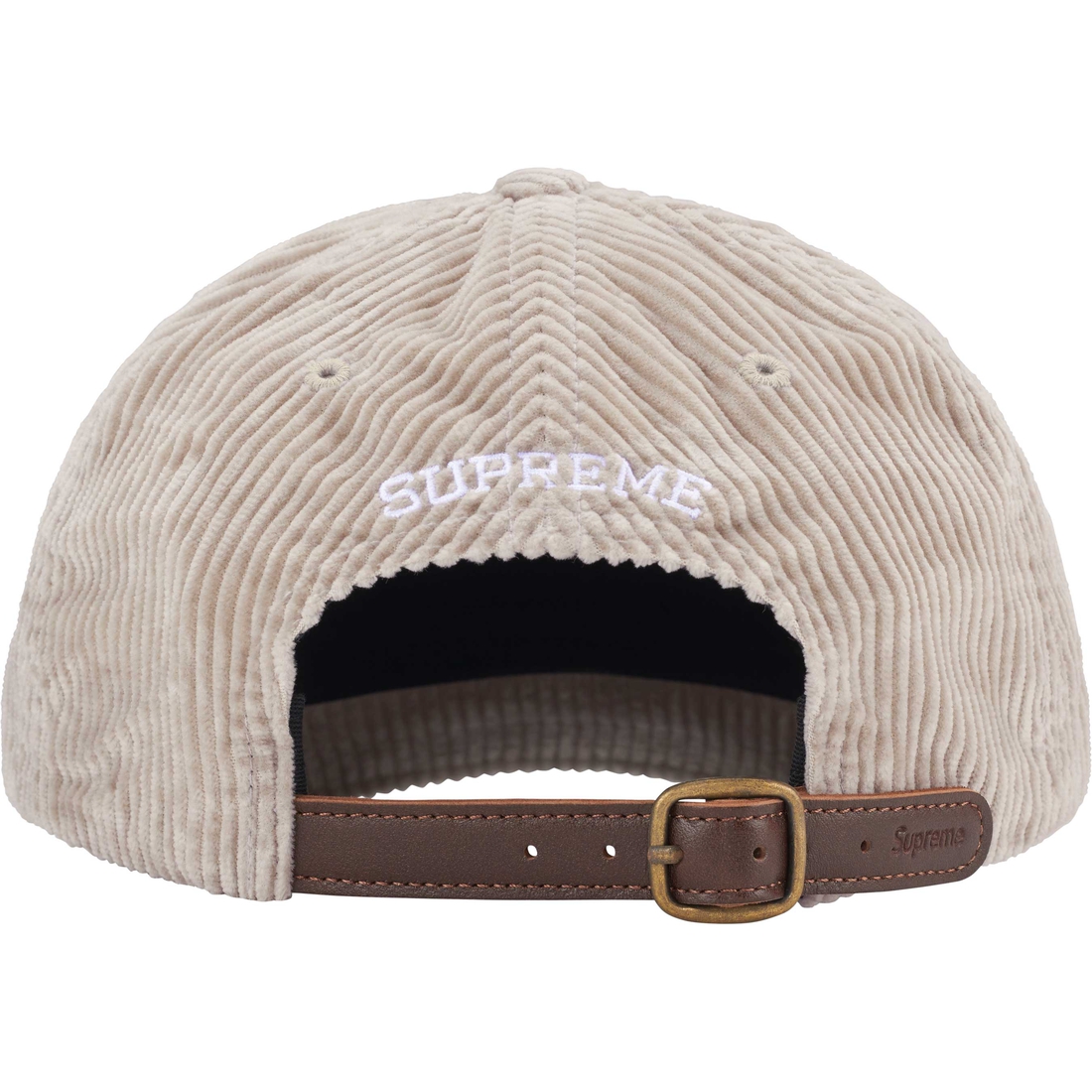 Supreme Corduroy S Logo 6-Panel (FW24) - Stone - $58