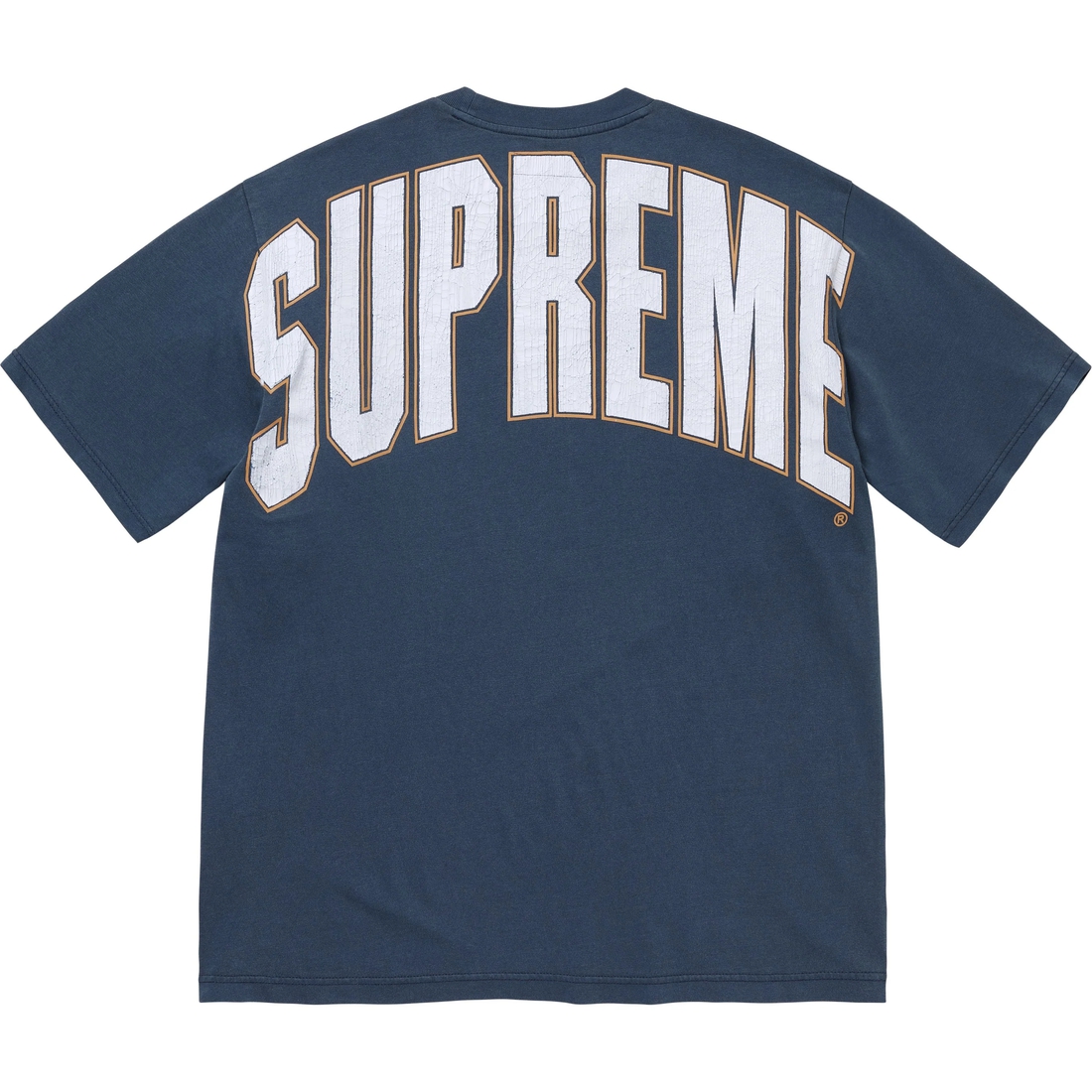 Supreme Cracked Back Arc S S Top (FW24) - Navy - $78