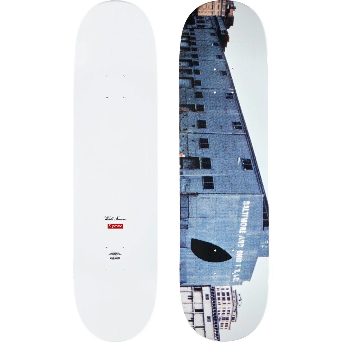 Supreme Day's End Skateboard (FW24) - White - 8.25" x 32" - $78