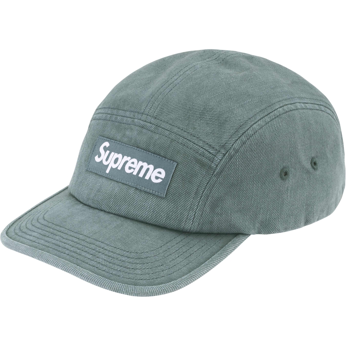 Supreme Denim Camp Cap (FW24) - Teal - $48
