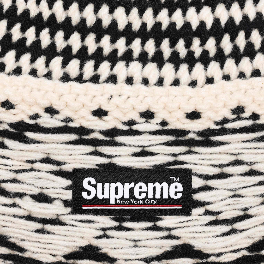 Supreme Diamond Beanie (FW24) - Black - $40