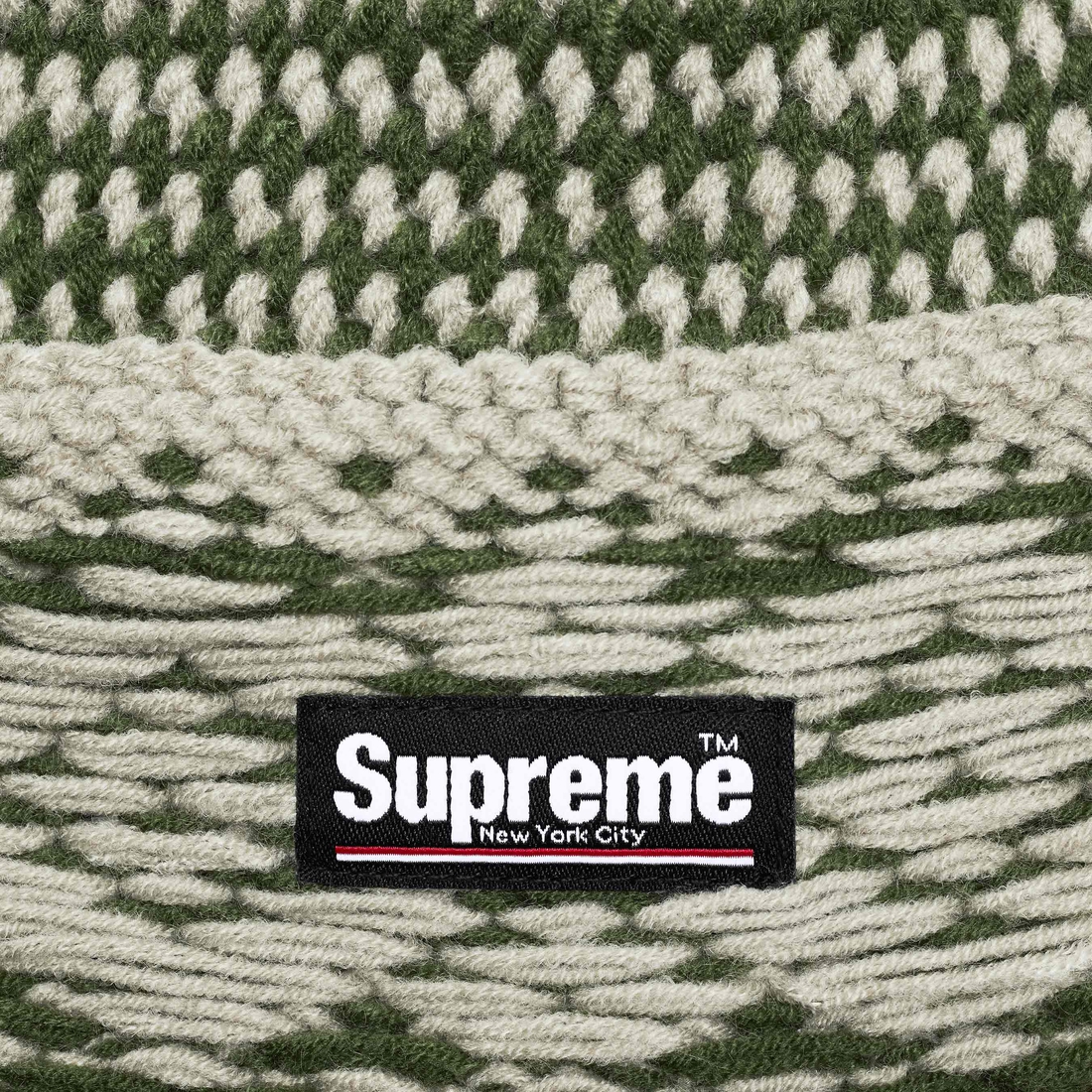 Supreme Diamond Beanie (FW24) - Green - $40