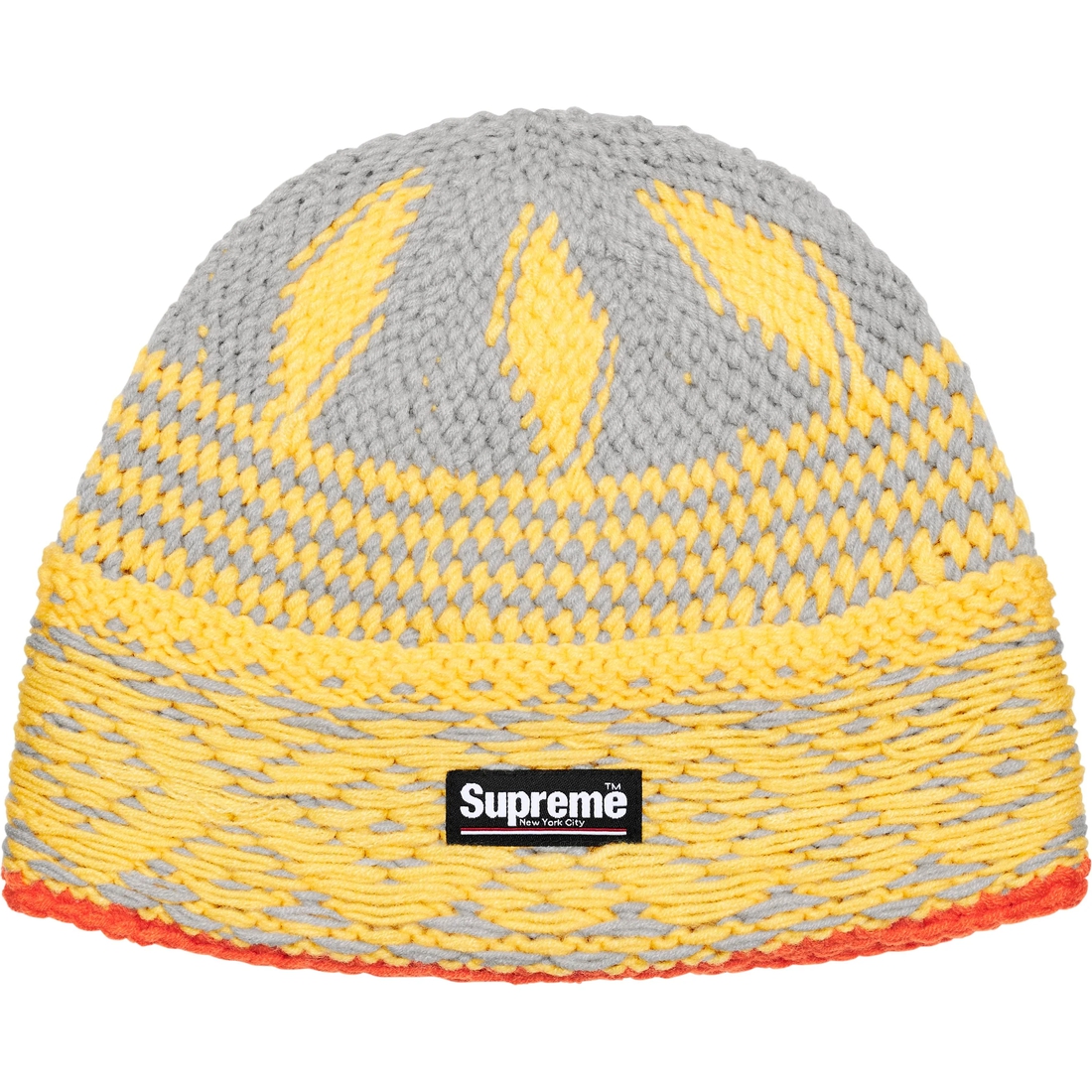 Supreme Diamond Beanie (FW24) - Grey - $40