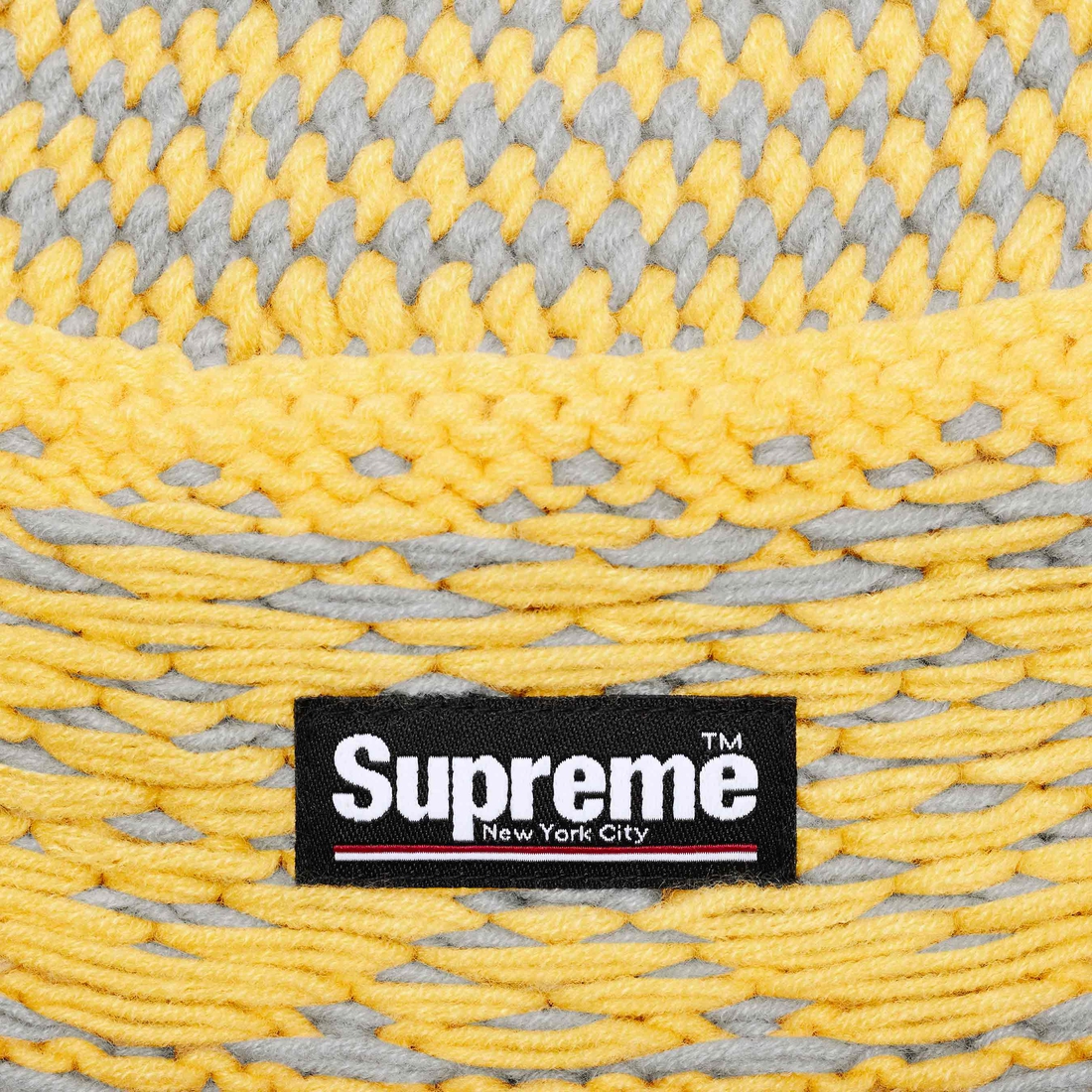 Supreme Diamond Beanie (FW24) - Grey - $40