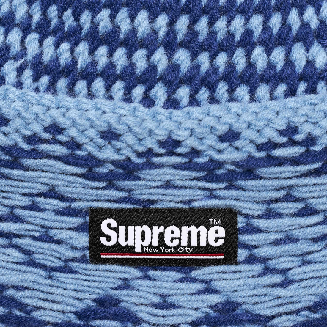 Supreme Diamond Beanie (FW24) - Navy - $40