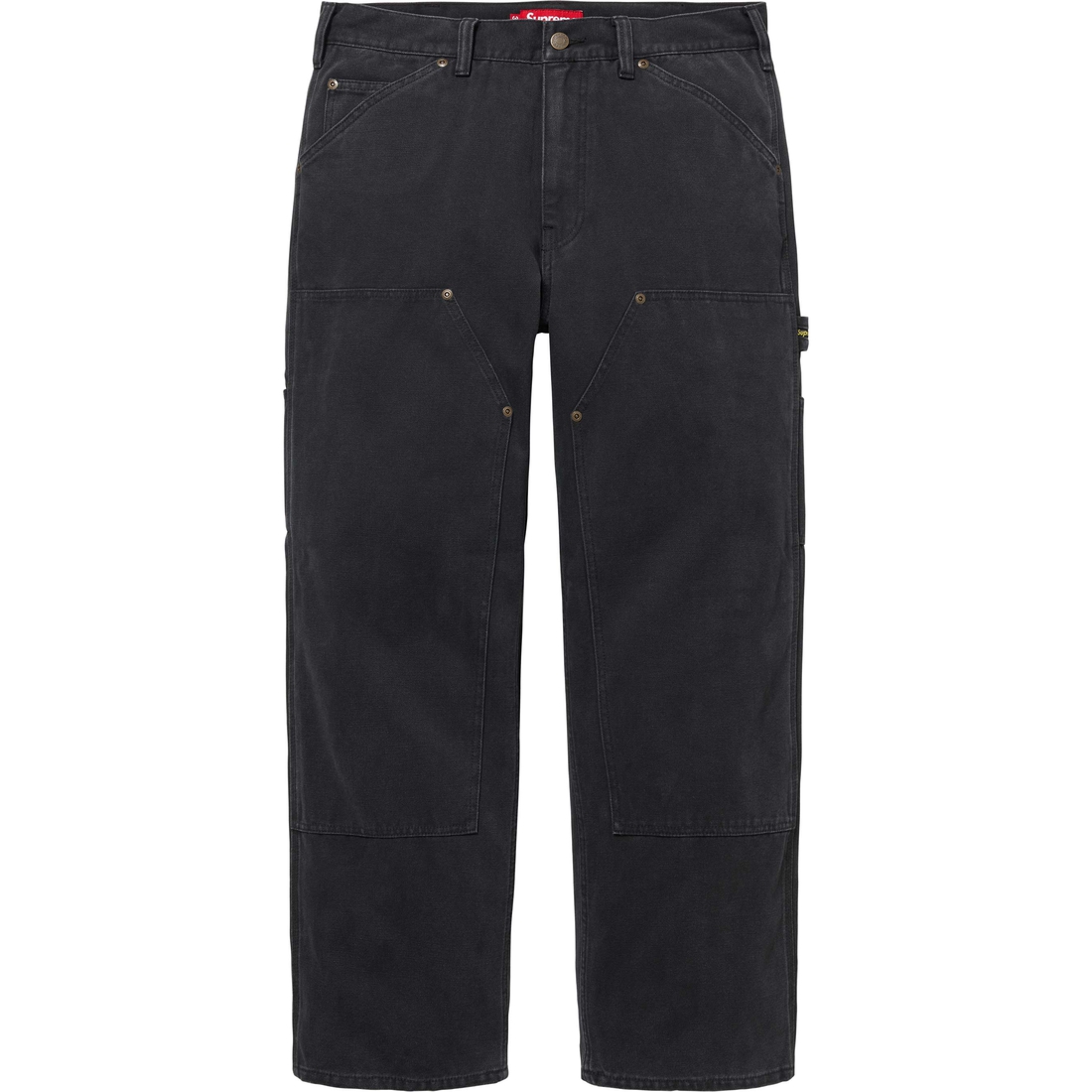 Supreme Double Knee Painter Pant (FW24) - Black - $178
