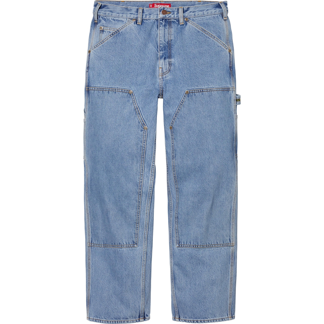 Supreme Double Knee Painter Pant (FW24) - Washed Indigo - $178