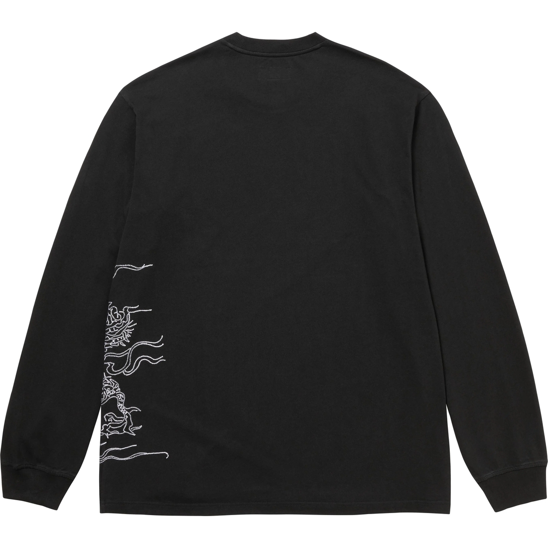 Supreme Dragon Embroidered L S Top (FW24) - Black - $98