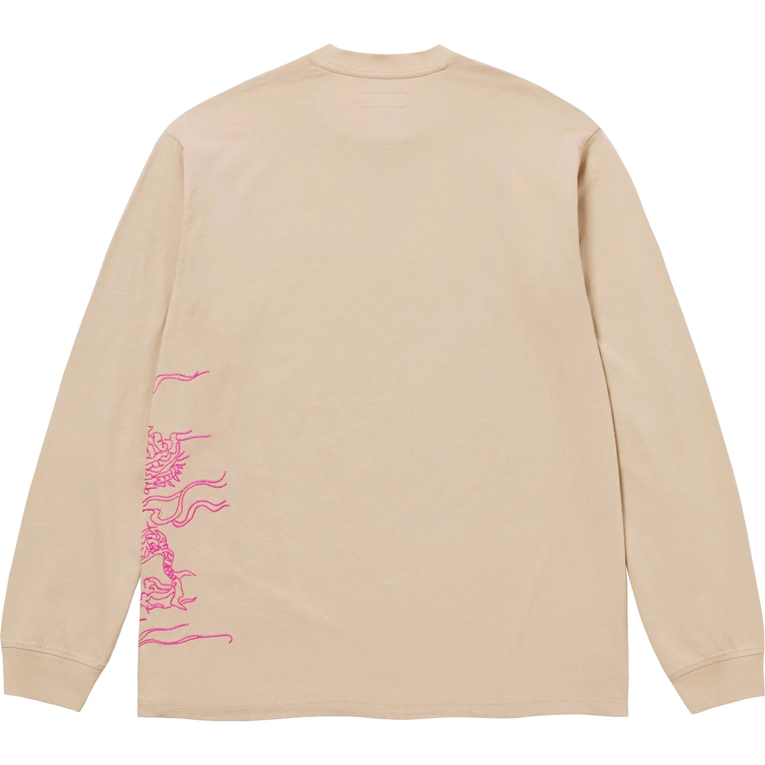 Supreme Dragon Embroidered L S Top (FW24) - Khaki - $98