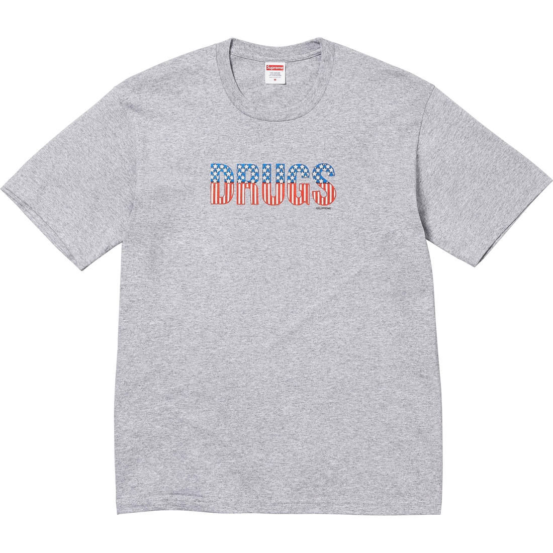 Supreme Drugs Tee (FW24) - Heather Grey - $40
