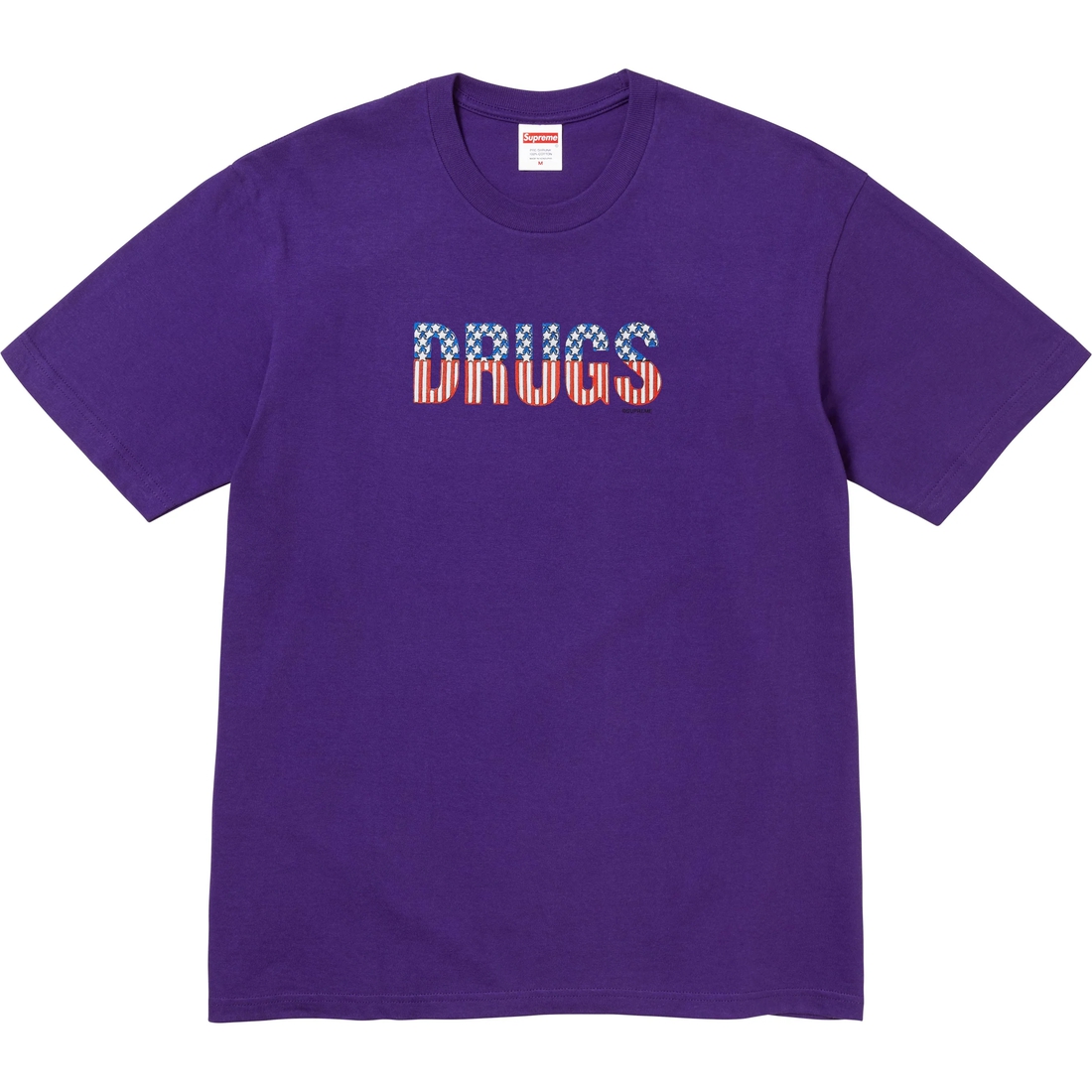 Supreme Drugs Tee (FW24) - Purple - $40