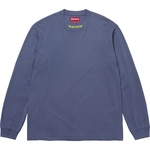 Supreme Embroidered Collar L S Top (FW24) - Navy