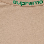 Supreme Embroidered Collar L S Top (FW24) - Tan