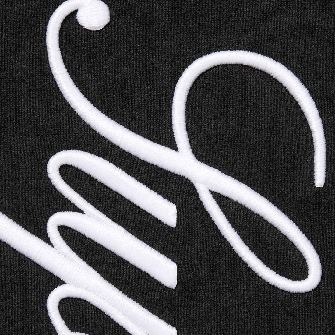 Supreme Embroidered Script Sweatpant (FW24) - Black - $148