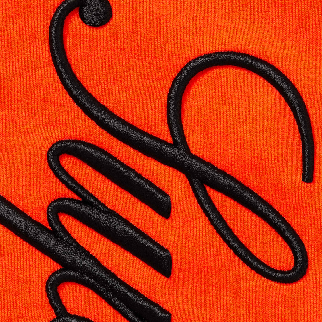 Supreme Embroidered Script Sweatpant (FW24) - Bright Orange - $148