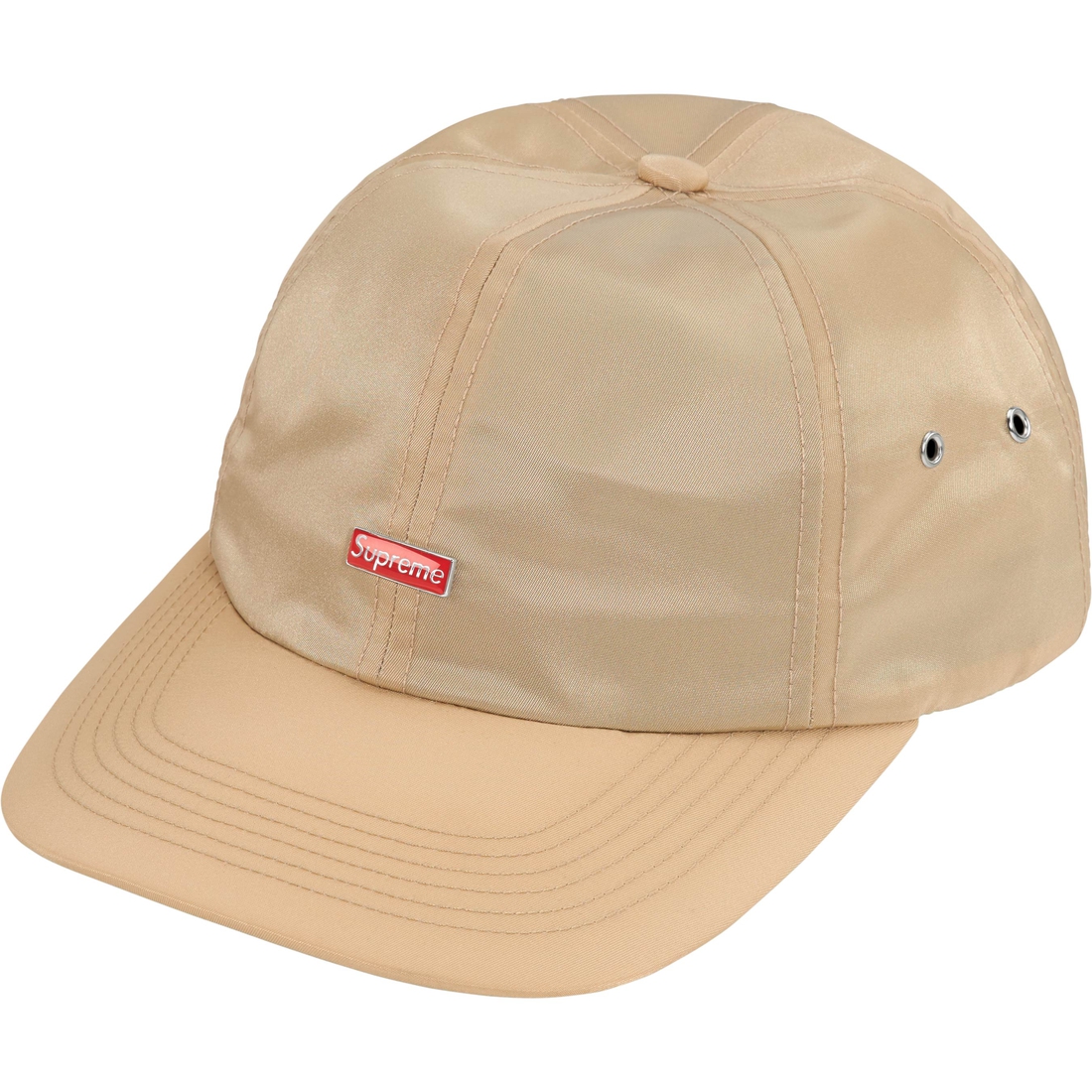 Supreme Enamel Small Box 6-Panel (FW24) - Khaki - $54