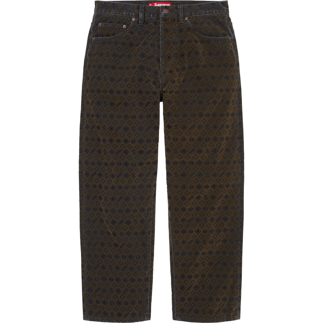 Supreme Flocked Loose Fit Jean (FW24) - Black - $188
