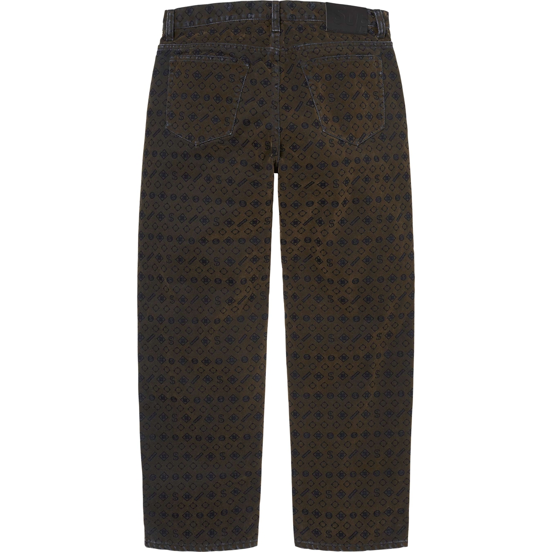 Supreme Flocked Loose Fit Jean (FW24) - Black - $188