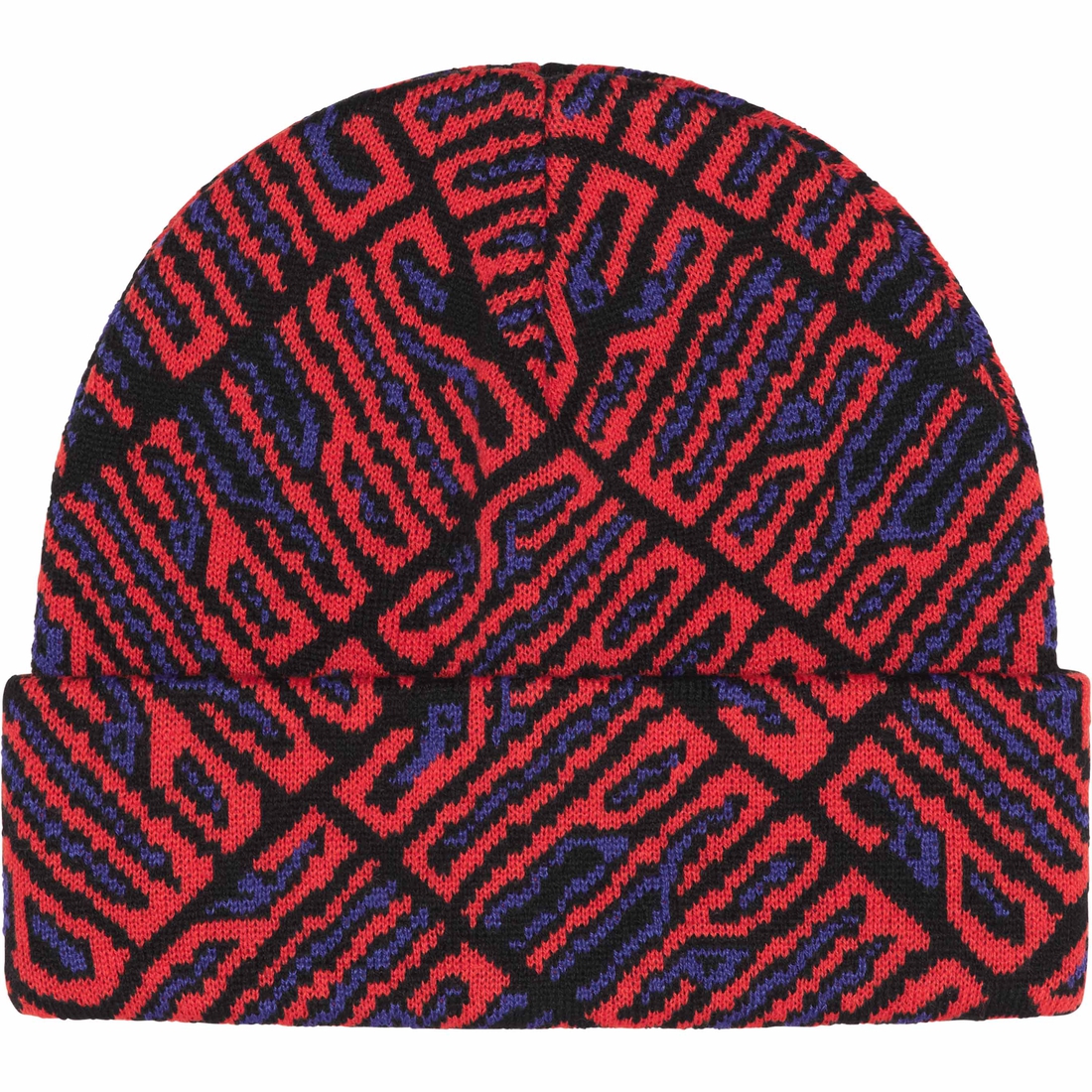 Supreme Funk Spellout Beanie (FW24) - Red - $40