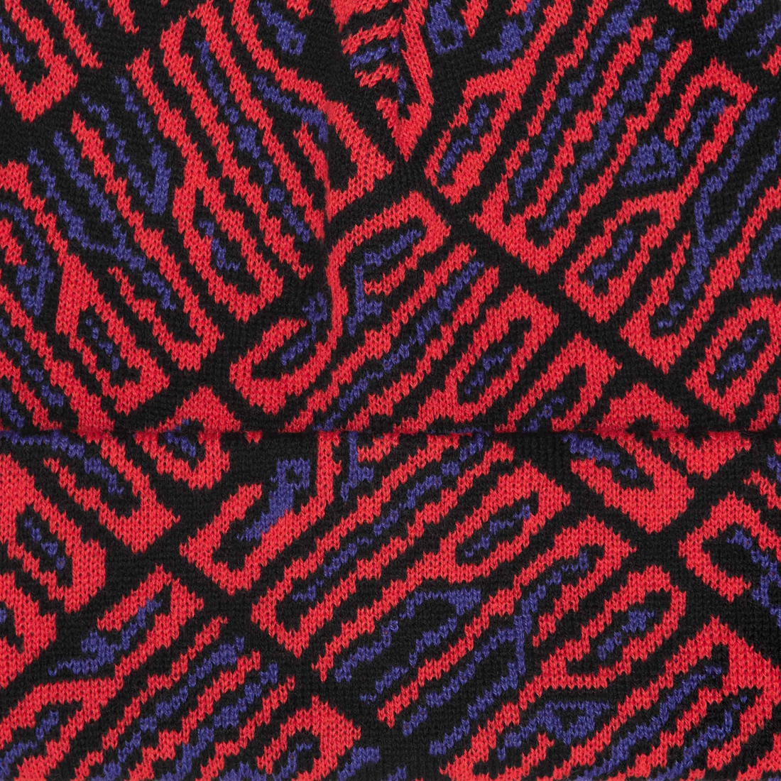 Supreme Funk Spellout Beanie (FW24) - Red - $40