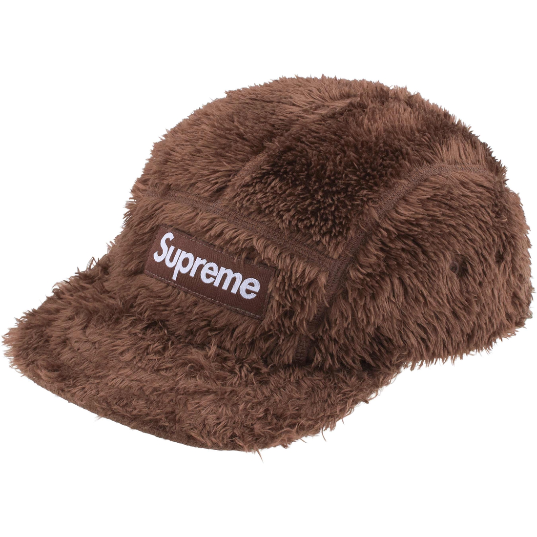 Supreme Fuzzy Camp Cap (FW24) - Brown - $54