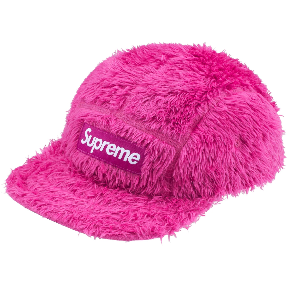 Supreme Fuzzy Camp Cap (FW24) - Pink - $54